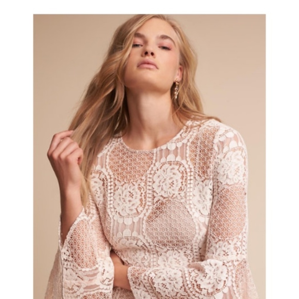 BHLDN Donna Morgan Russo Dress in Ivory